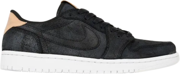 

Кроссовки Air Jordan 1 Retro Low OG Premium Black Tan, черный
