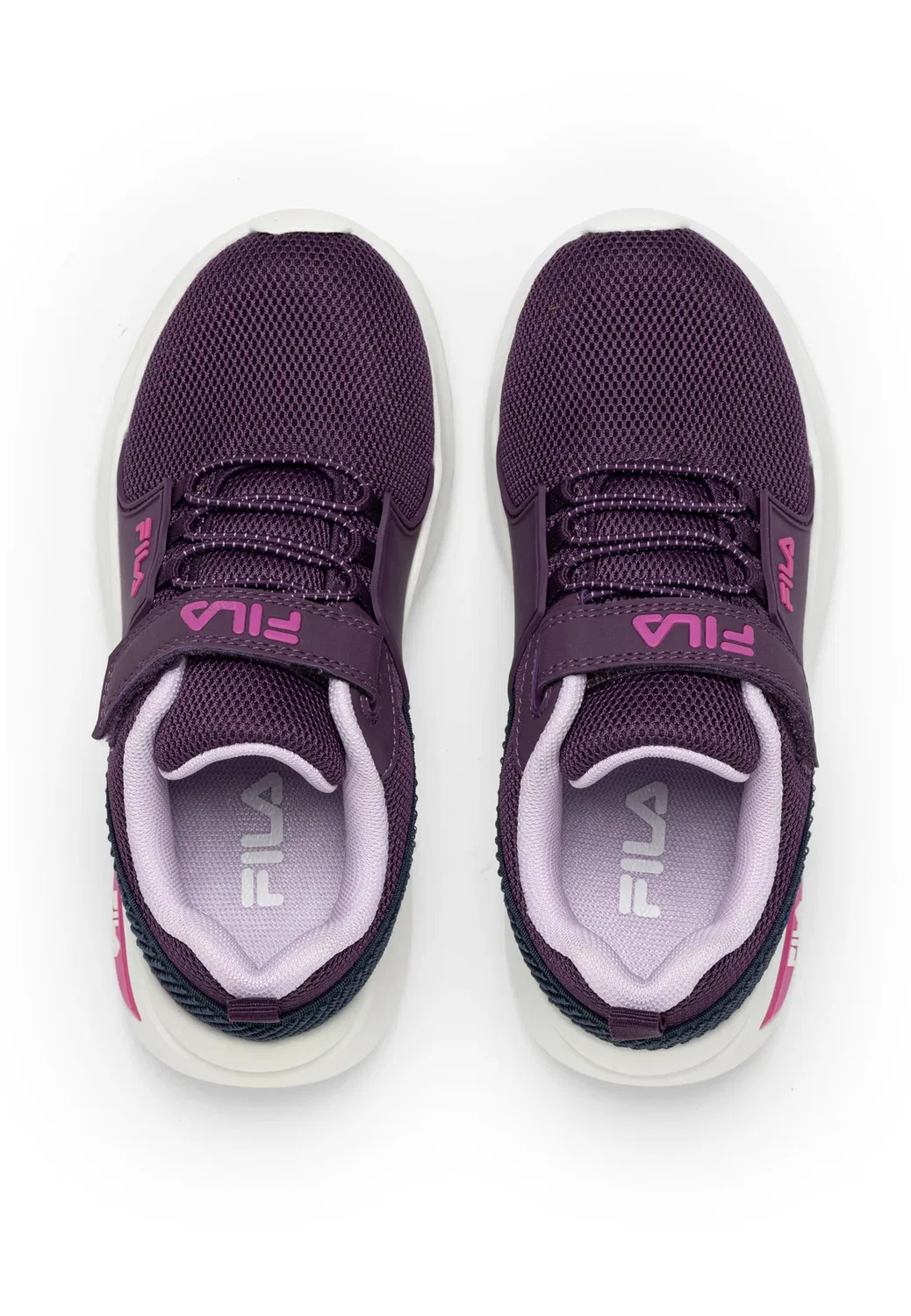 Обувь Upspark на липучках, детская, унисекс - кроссовки Fila, Plum Purple-Ibis Rose — фото 3