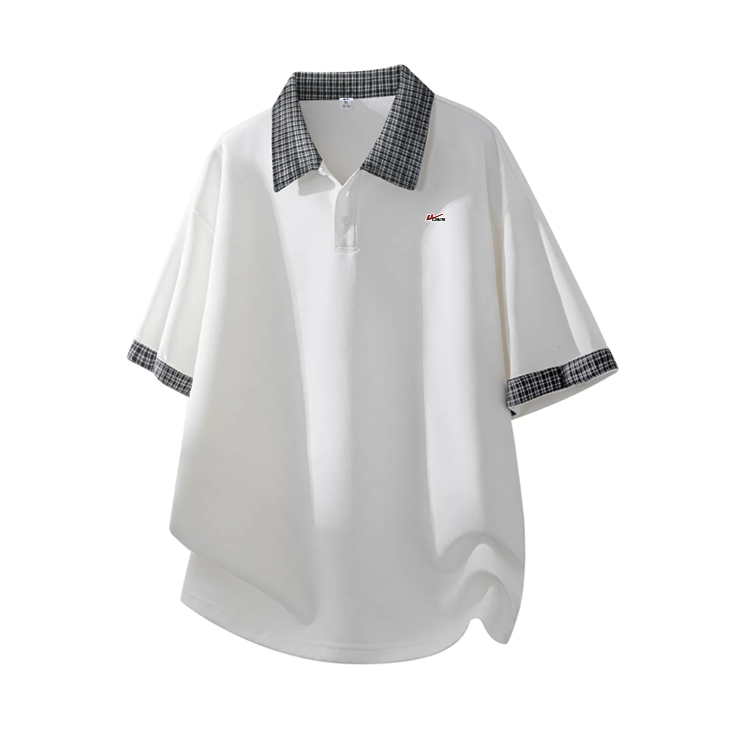 Детское поло с воротником-поло, тонкое, с нашивкой, Unisex Polo Collar Thin Mock Two Piece, WARRIOR