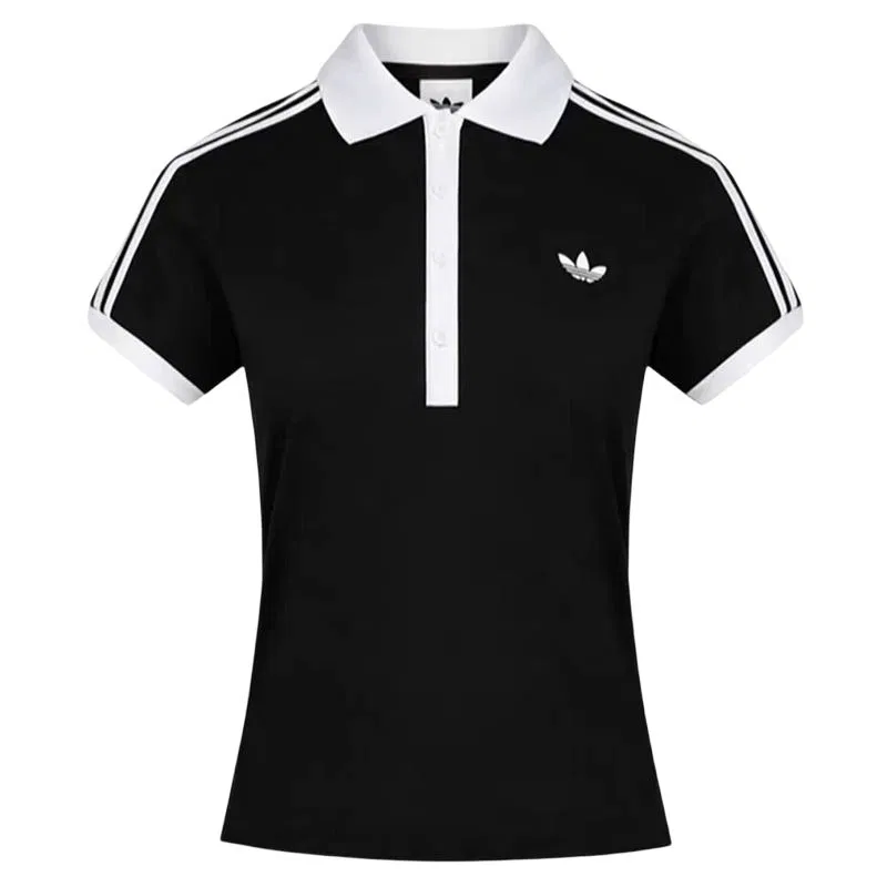 Женское поло Adidas Originals White/Black