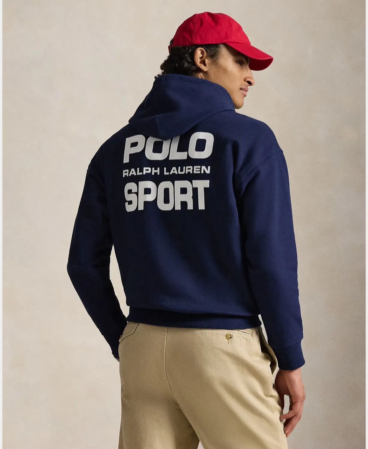 Мужская худи с принтом Polo Sport, Polo Ralph Lauren, Темно-Синий — фото 2