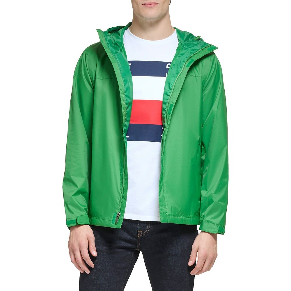 

Мужская дождевик с капюшоном Tommy Hilfiger, цвет Marine Green