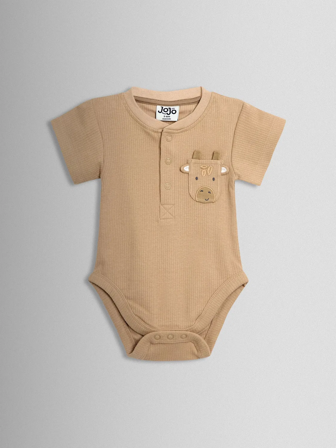 Боди с коротким рукавом, 2 шт. Jojo Maman Bébé, натуральный — фото 4