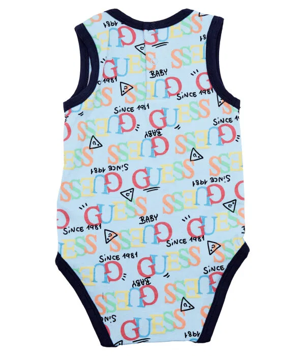 Детский комплект для мальчиков из хлопка с эластаном Guess, Blu Marino — фото 3