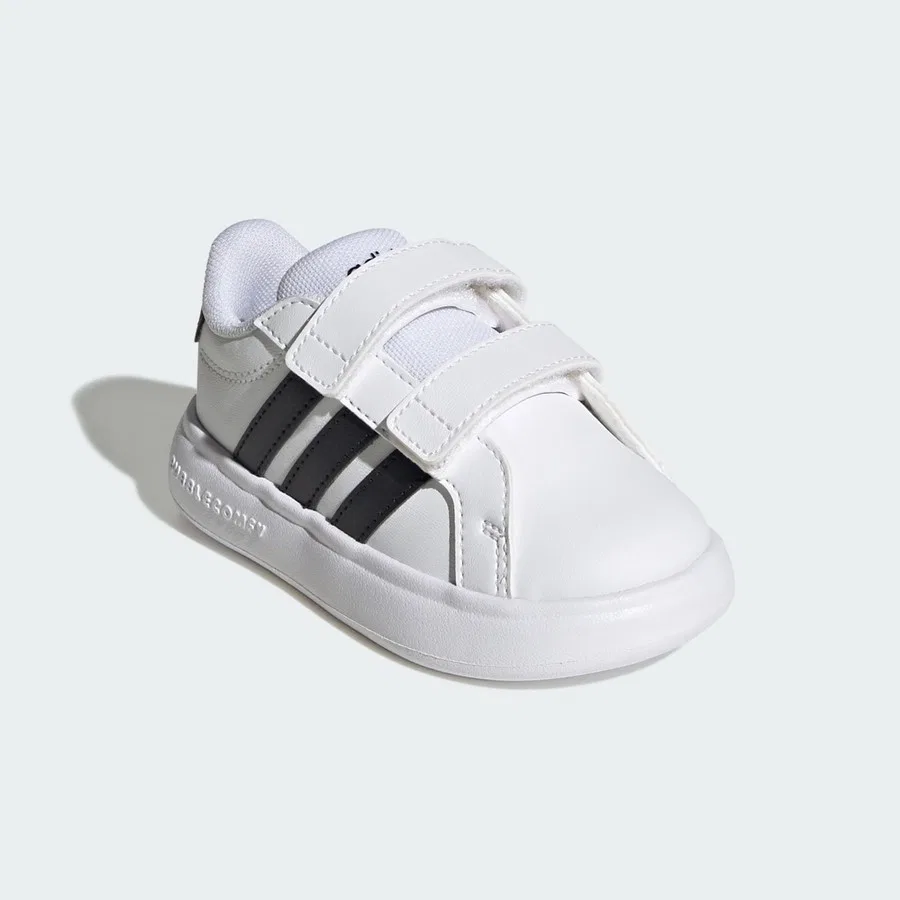 Кроссовки детские с пузырчатой подошвой Grand Court 3.0 Bubble adidas, Белый — фото 3