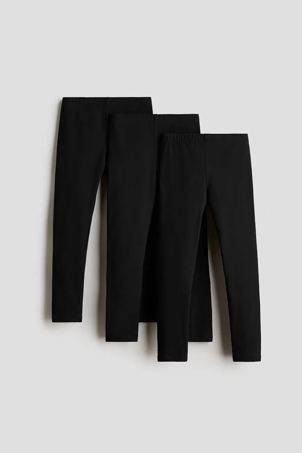 3 хлопковых леггинса в упаковке H&M, Schwarz