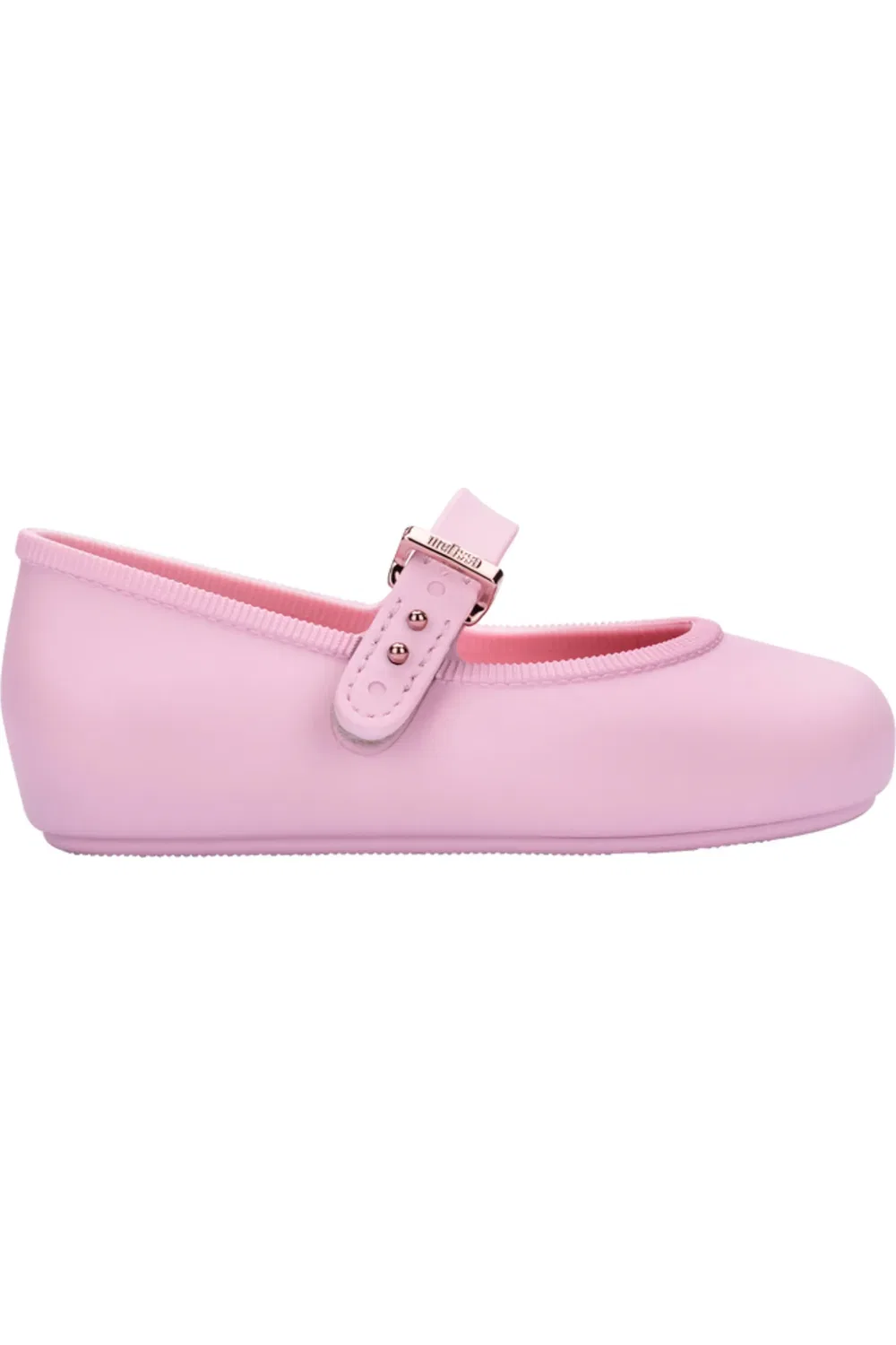 Детские туфли балетки на плоской подошве Soft Ballerina Mini Melissa, розовый — фото 2