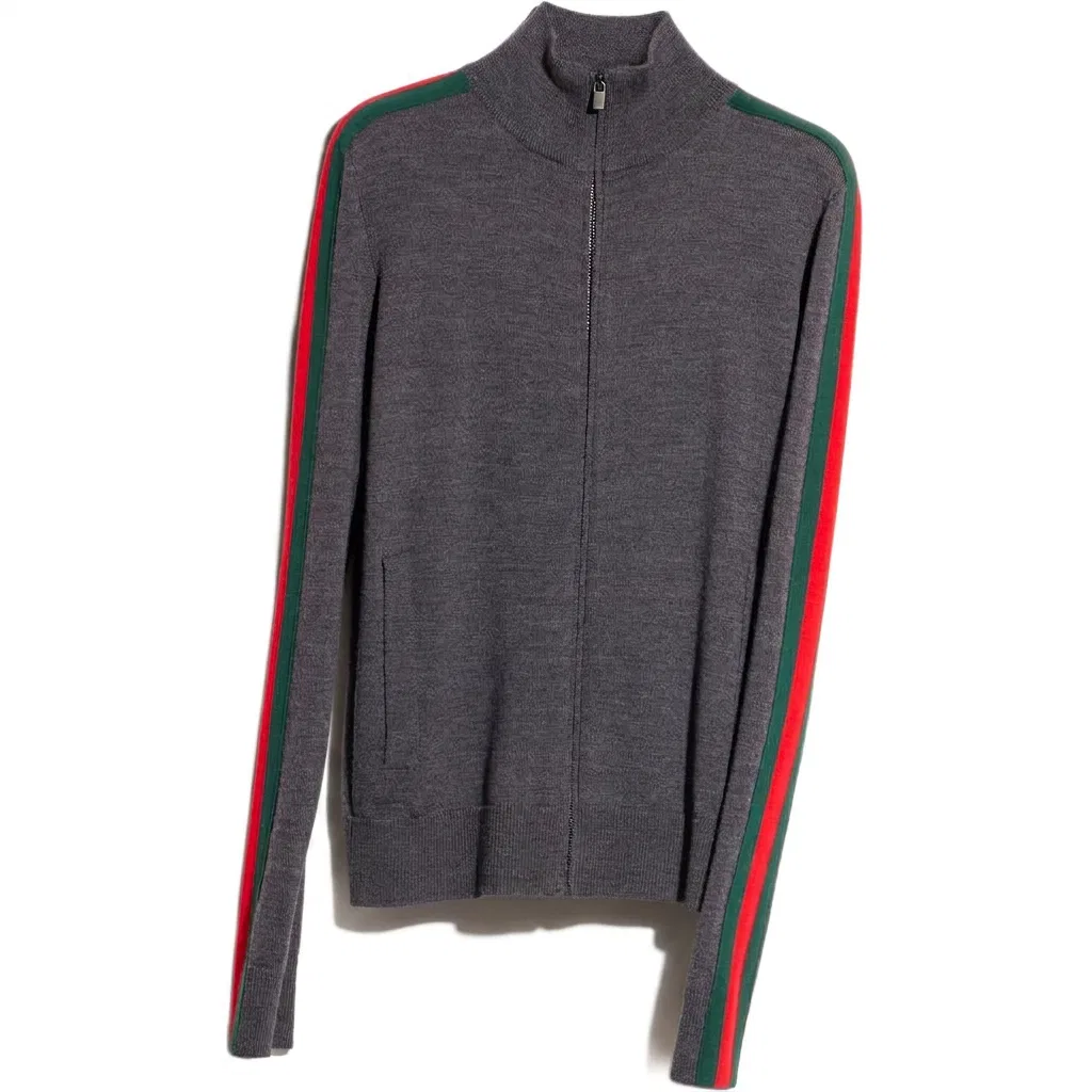 Женская куртка с воротником-стойкой GUCCI, Dark Gray