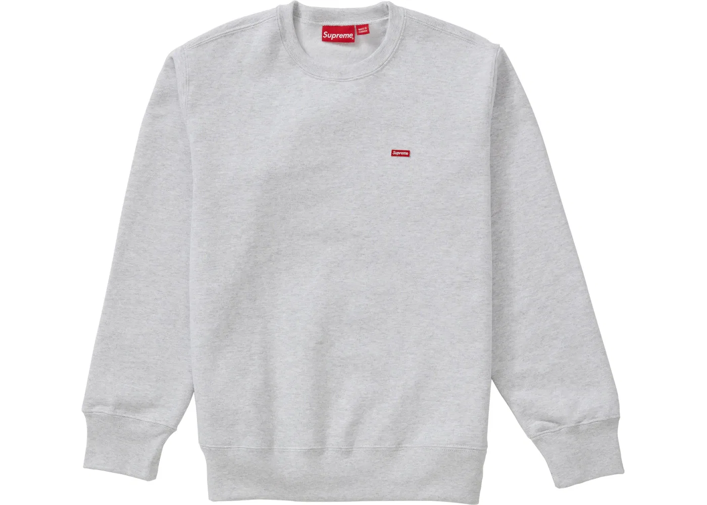 Мужской свитшот с принтом Small Box Crewneck Supreme, Ash Grey