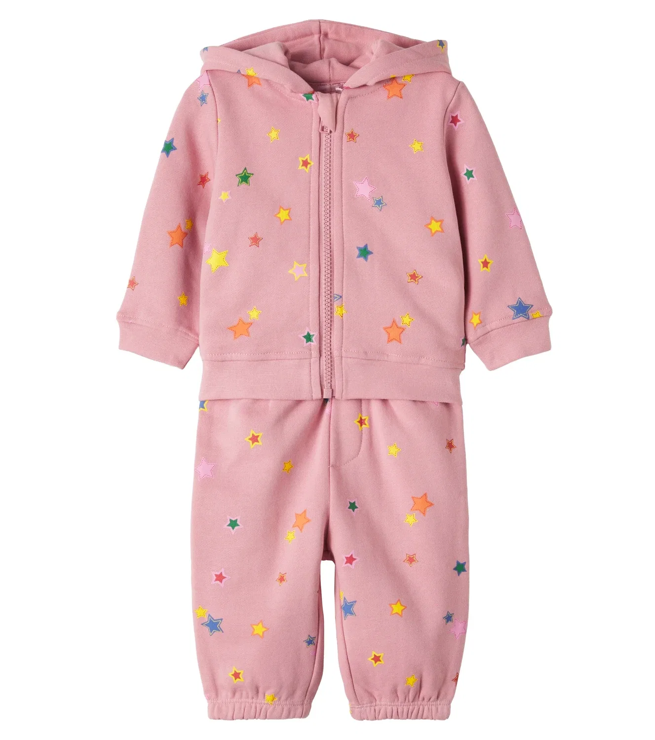Комплект из худи и спортивных штанов с капюшоном Stella Mccartney Kids, розовый