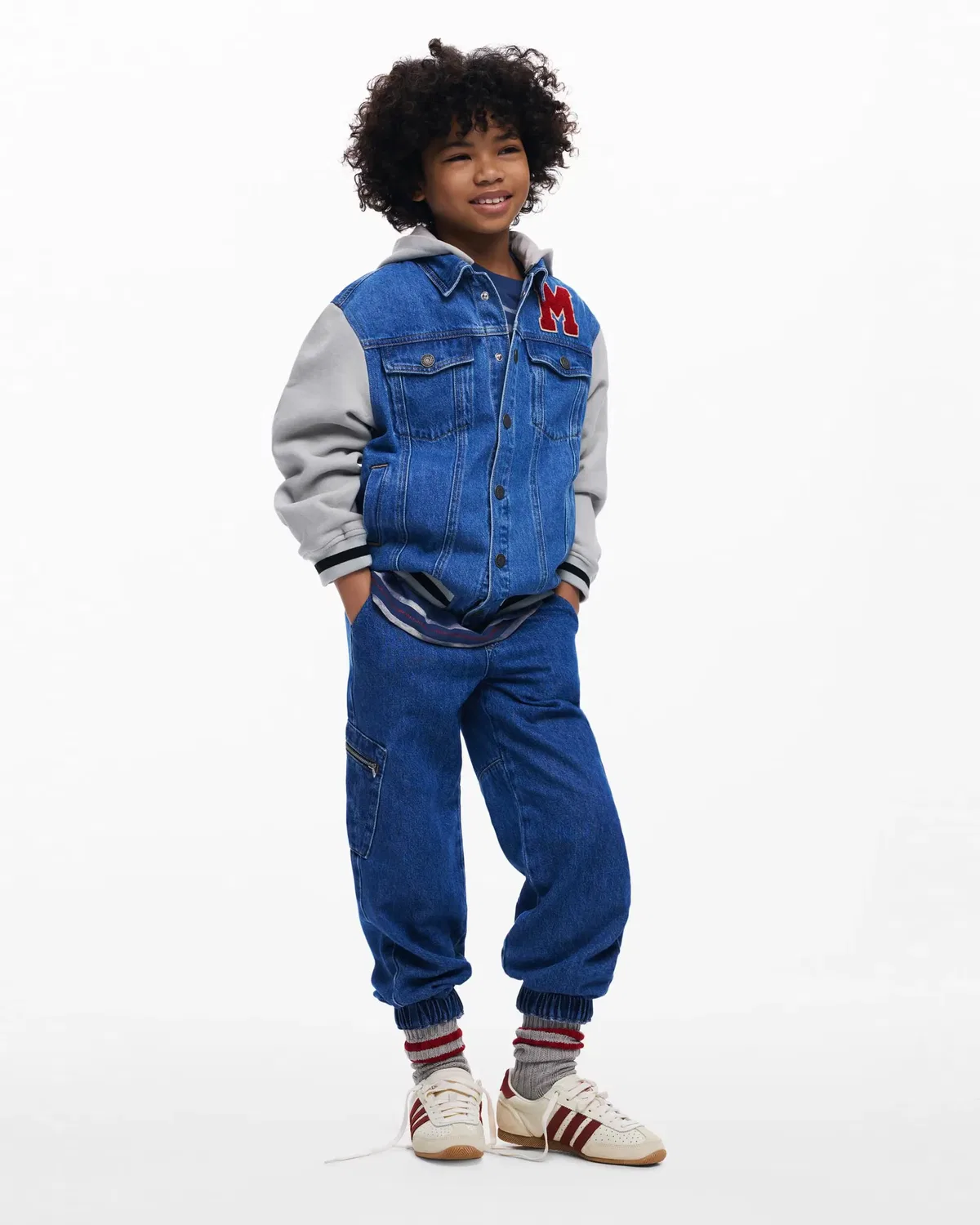 Детская куртка для мальчиков с вышивкой Mickey Mouse Desigual, Azul / Gris — фото 4