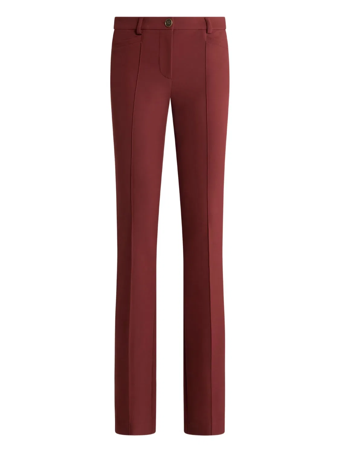 Брюки fit-flare ETRO, темно-красный
