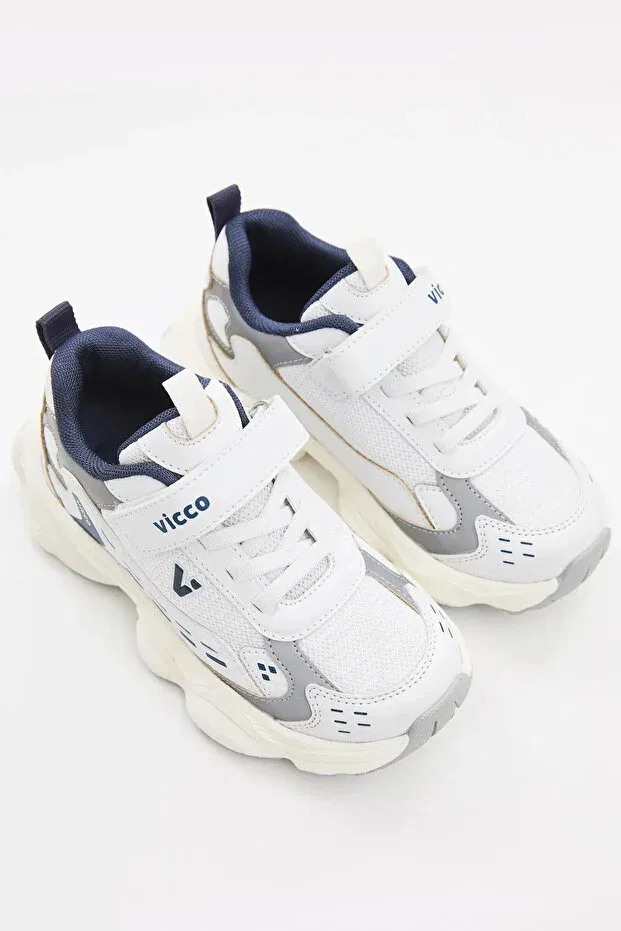 Детские спортивные кроссовки для девочек текстильные Vicco, White — фото 2
