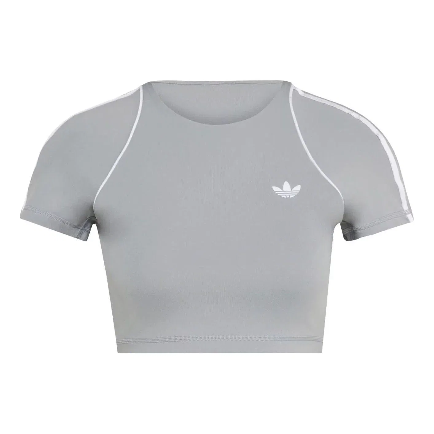 Женская футболка с принтом Sport Superstar Bra T-Shirt Adidas, серый
