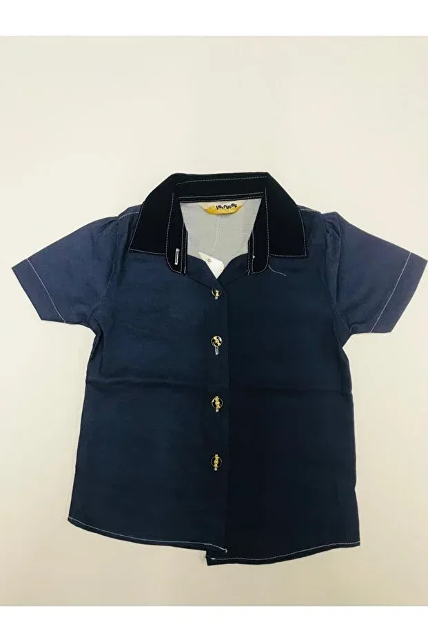 Детская рубашка для мальчиков с коротким рукавом Baby Slon Kids Clup, Mixed — фото 2