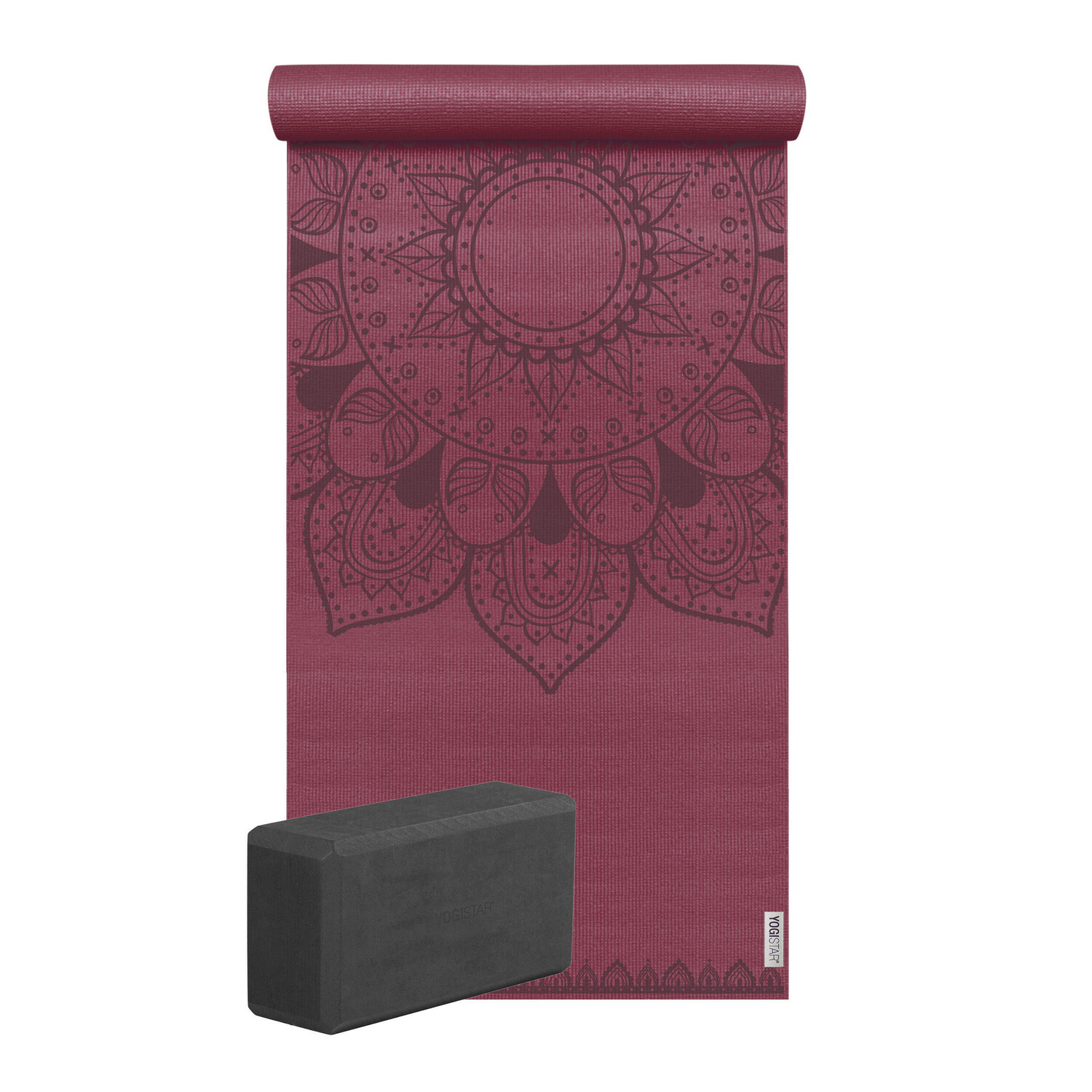 

YOGISTAR Yoga Set Starter Edition - аджна чакра (коврик для йоги + 1 блок для йоги), Балтийский синий