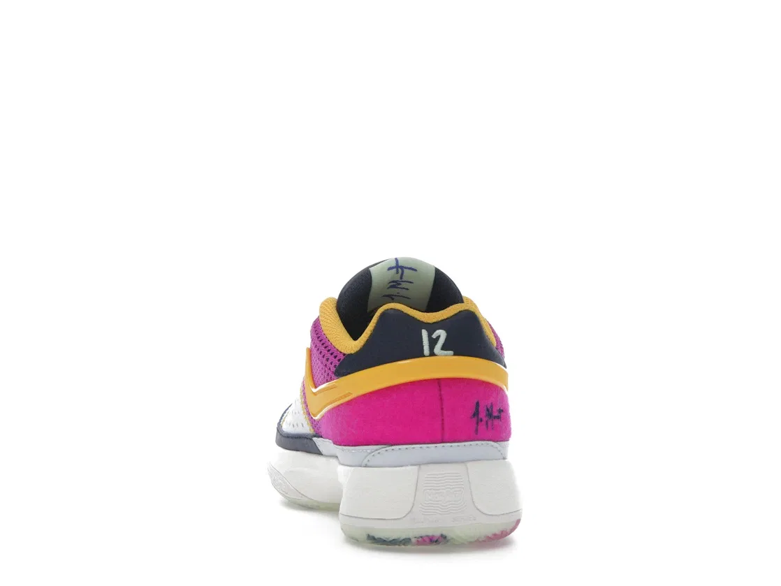 Детские кроссовки для мальчиков спортивные Nike Ja 1 SE, Obsidian/University Gold/Vapor Green/Hyper Violet — фото 4