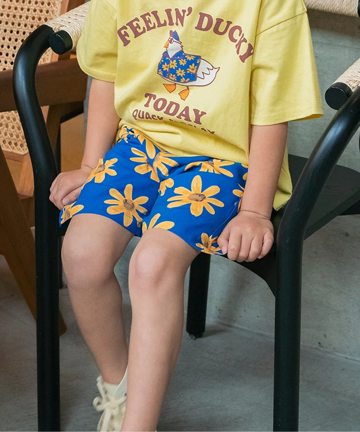 Детские шорты с принтом, комплект, модель Resort Aloha BREEZE, Blue