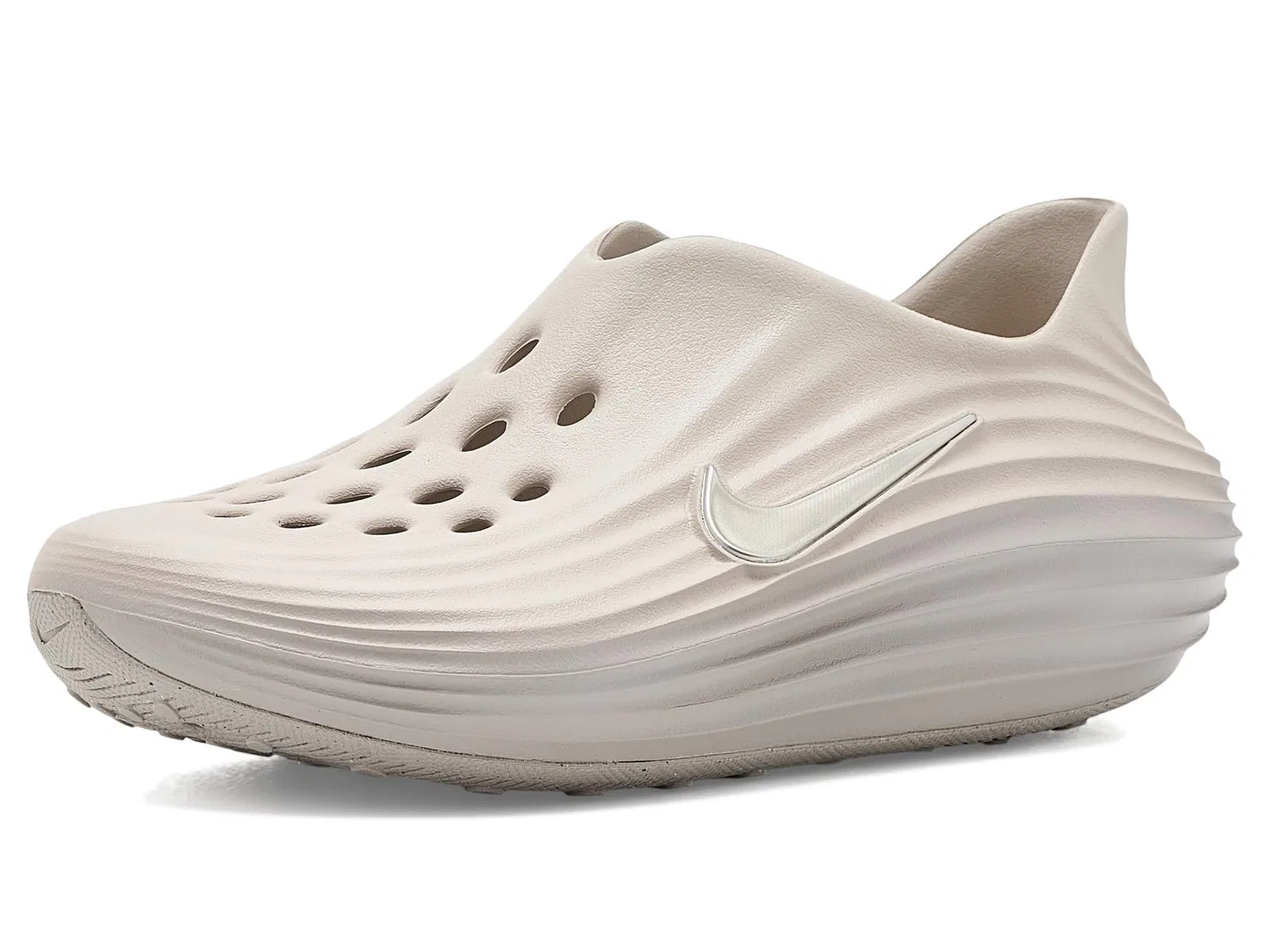 Сабо ReactX Rejuven8 (для маленьких и больших детей) Nike Kids, Moon Particle/Light Orewood Brown/Light Orewood Brown