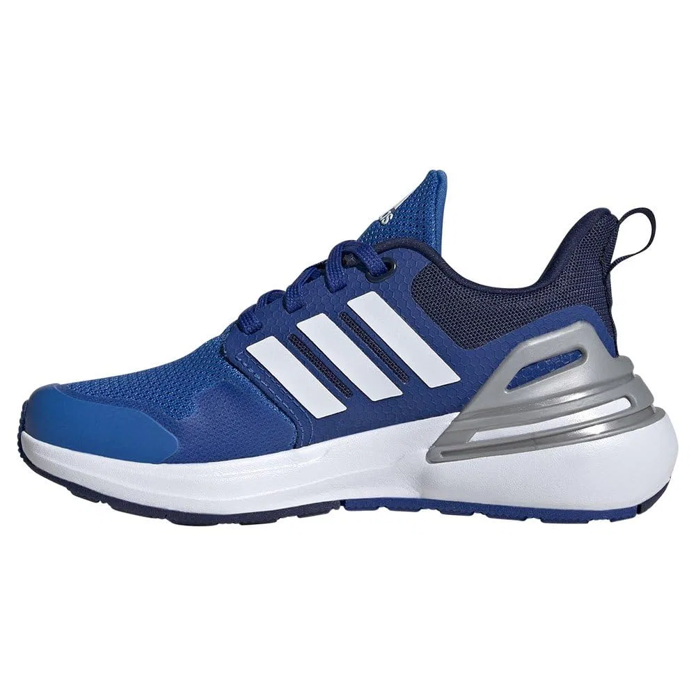 Детские кроссовки для мальчиков с амортизацией Rapidasport Bounce Lace Shoes Adidas, Bright Royal Cloud White Team Royal Blue — фото 4