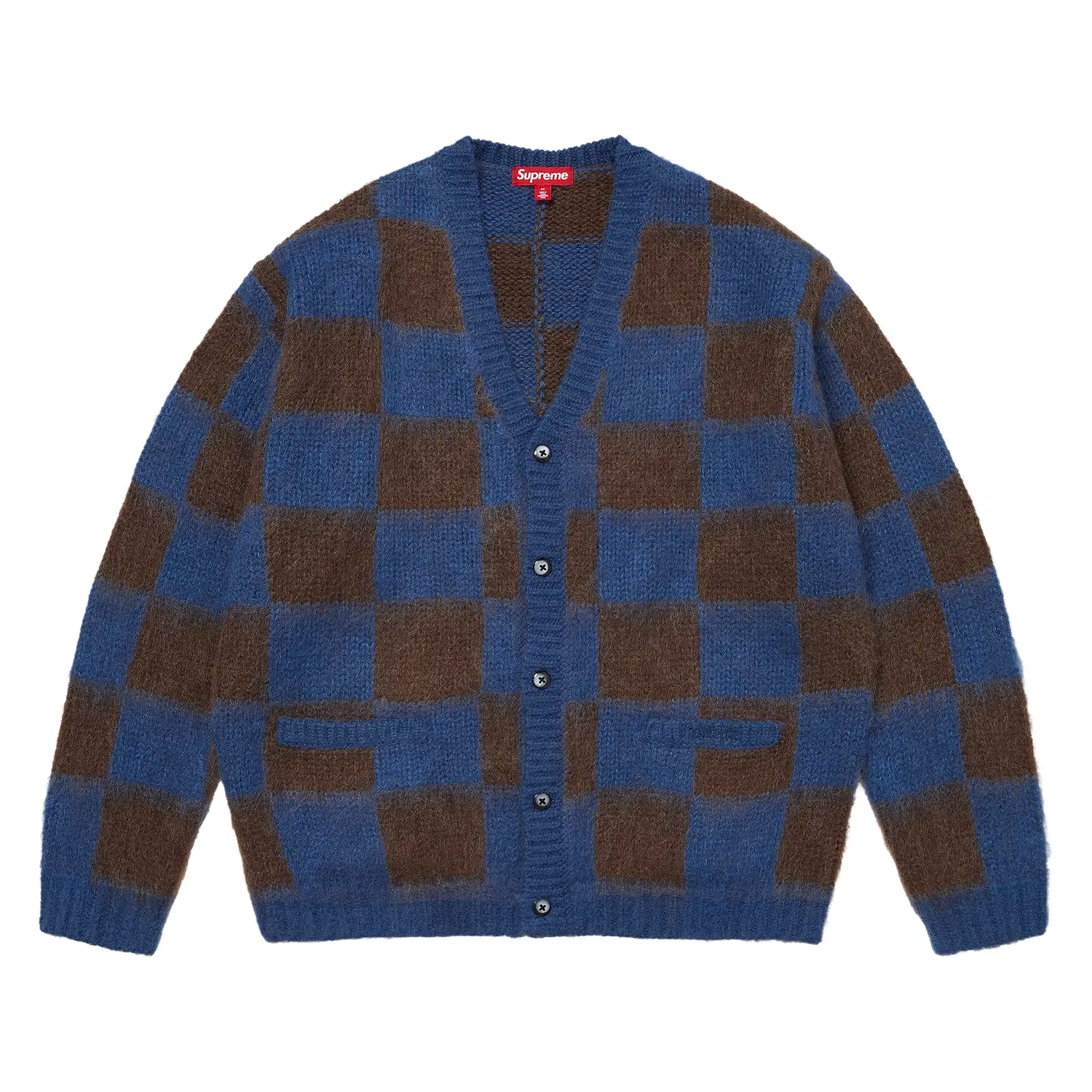 Кардиган Supreme Checkerboard, синий