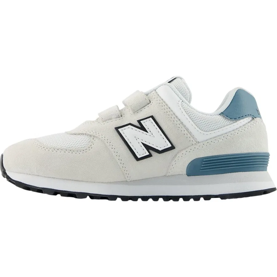 Детские кроссовки с замшей и текстилем New Balance 574, Серый — фото 2