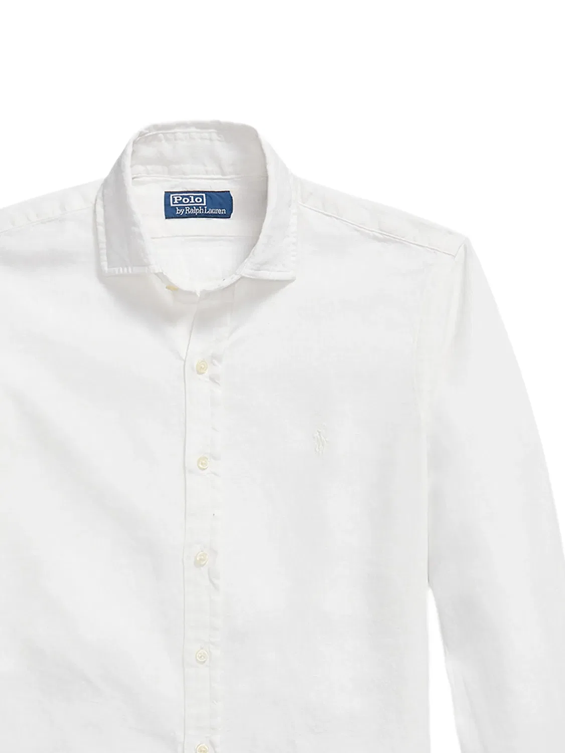 Рубашка из льна белая Polo Ralph Lauren, белый — фото 2
