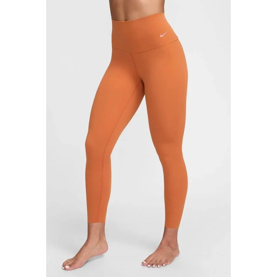 Леггинсы спортивные с высокой посадкой и карманом Nike Dri Fit Zenvy Gentle Support High Waisted 7/8 Leggings, Терракотовый