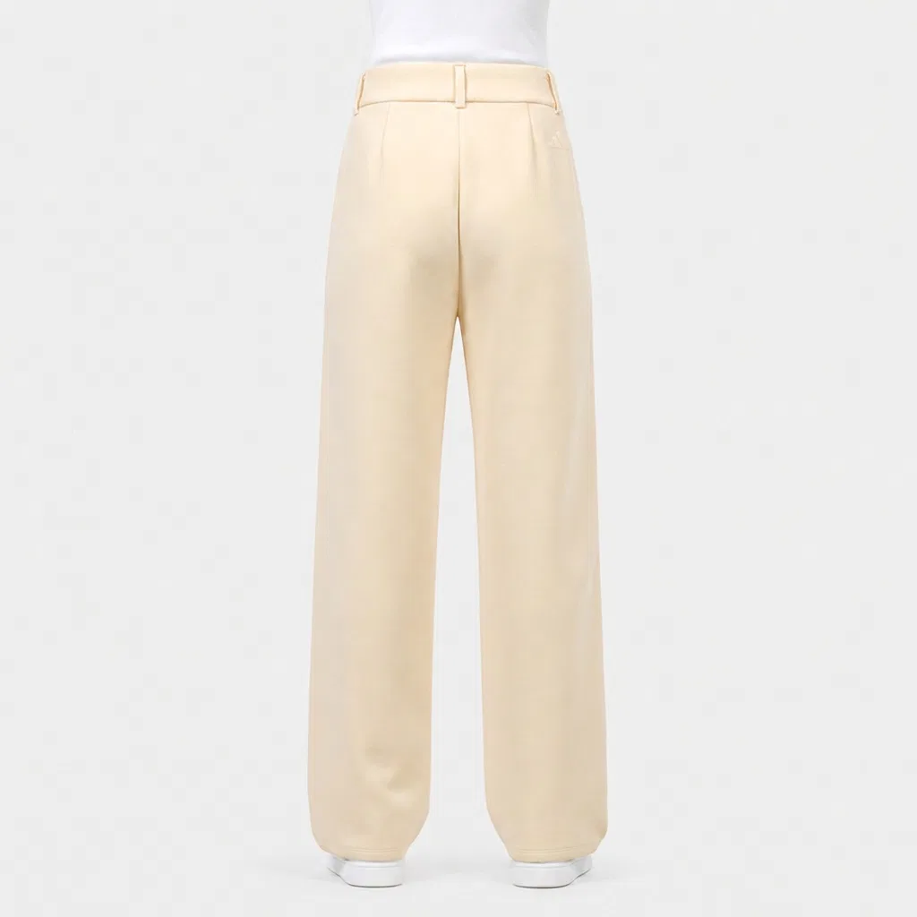 Женские спортивные штаны из трикотажа Adidas, Light Beige Yellow — фото 3
