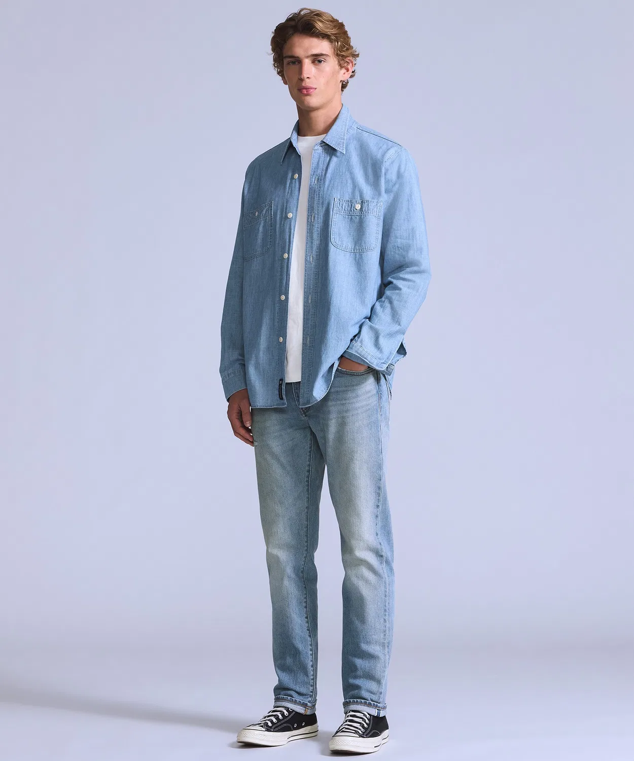 Мужские джинсы Slim Fit 511 Blue Tab Light Indigo Levi's, Light Indigo Blue — фото 2