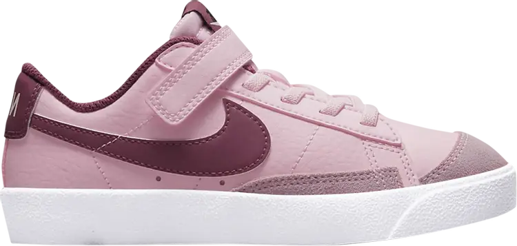 

Кроссовки Nike Blazer Low '77 PS 'Pink Foam Dark Beetroot', розовый