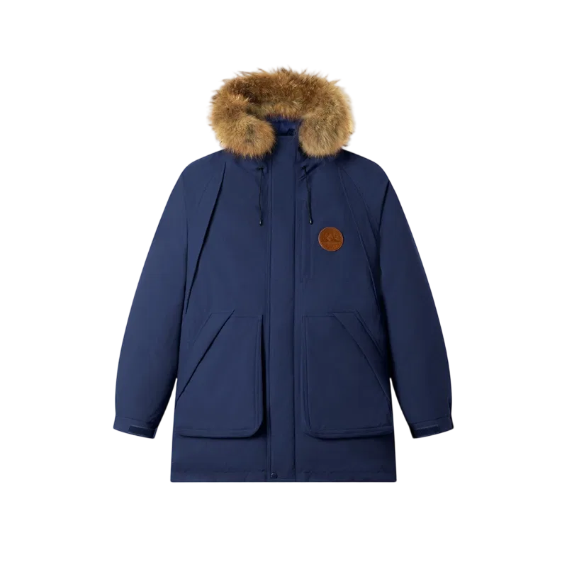 Детский пуховик с капюшоном Little Volcano, Teenie Weenie Men, Navy Blue