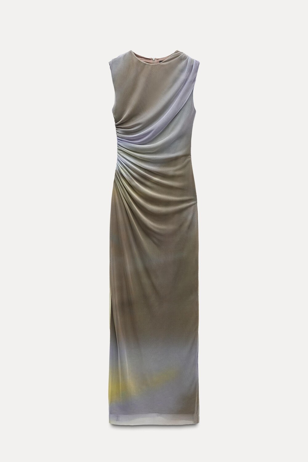 

Платье Zara Draped Midi, хаки