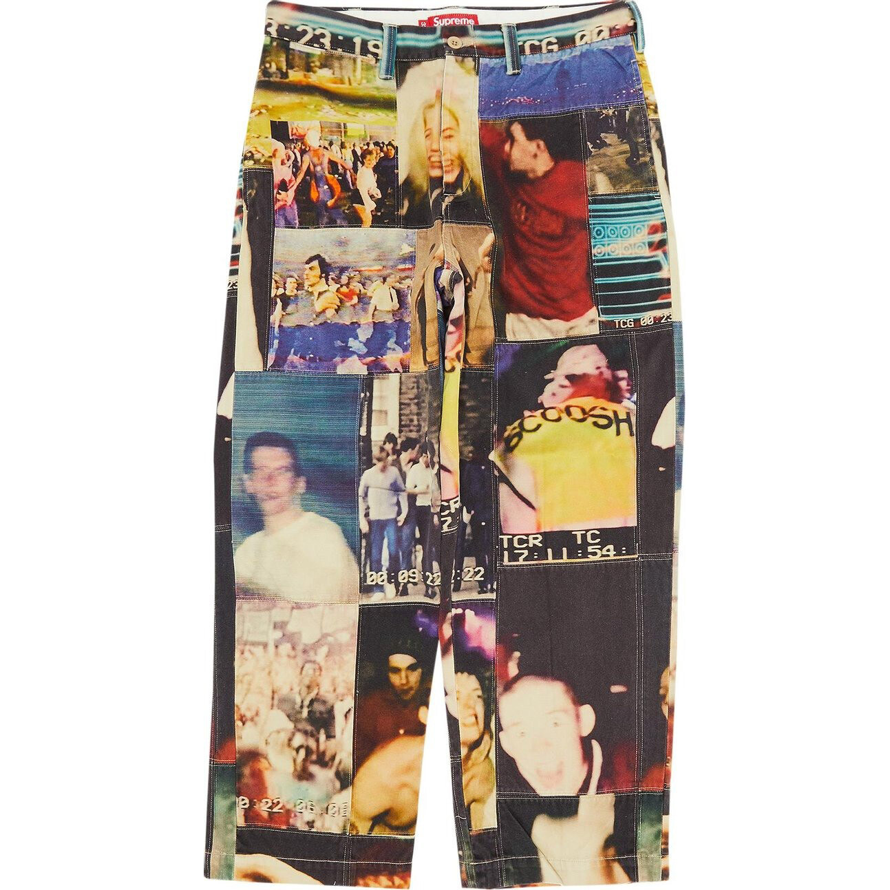 

Брюки Supreme x Mark Leckey Hardcore Patchwork Loose Fit Chino, мультиколор