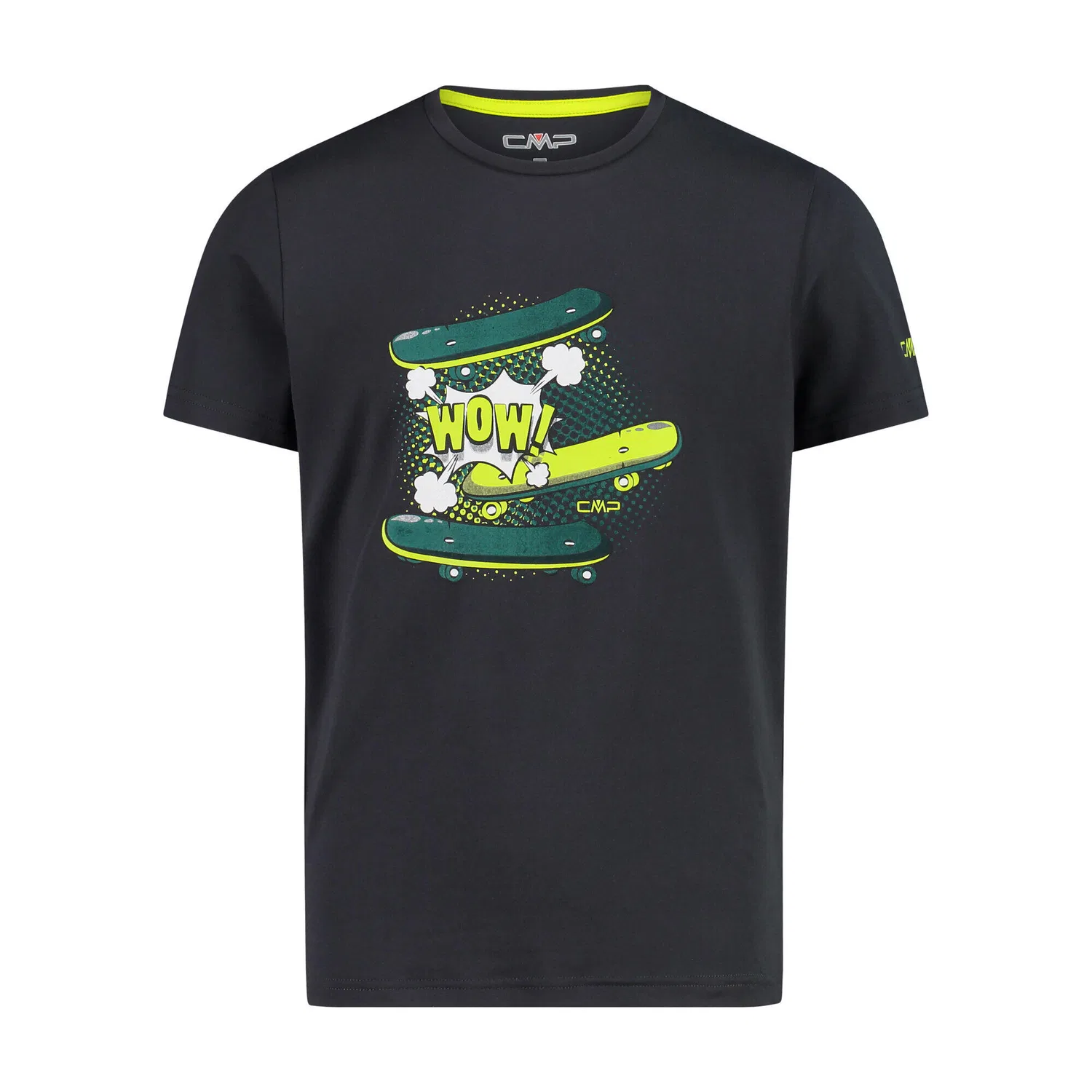 Детская футболка с принтом KID T-SHIRT Cmp, Schwarz