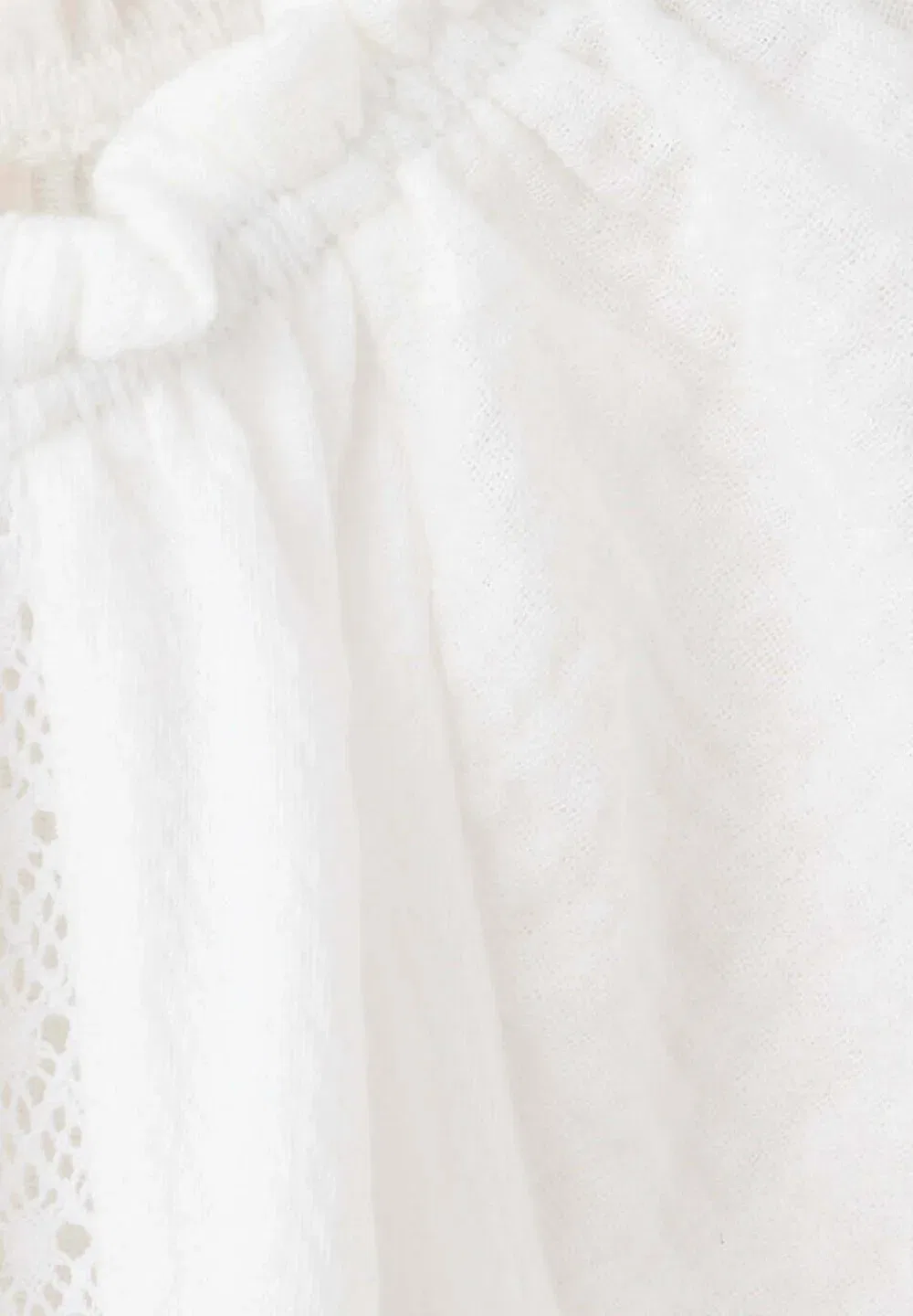 Детская - блузка Mango Kids, Off White — фото 4