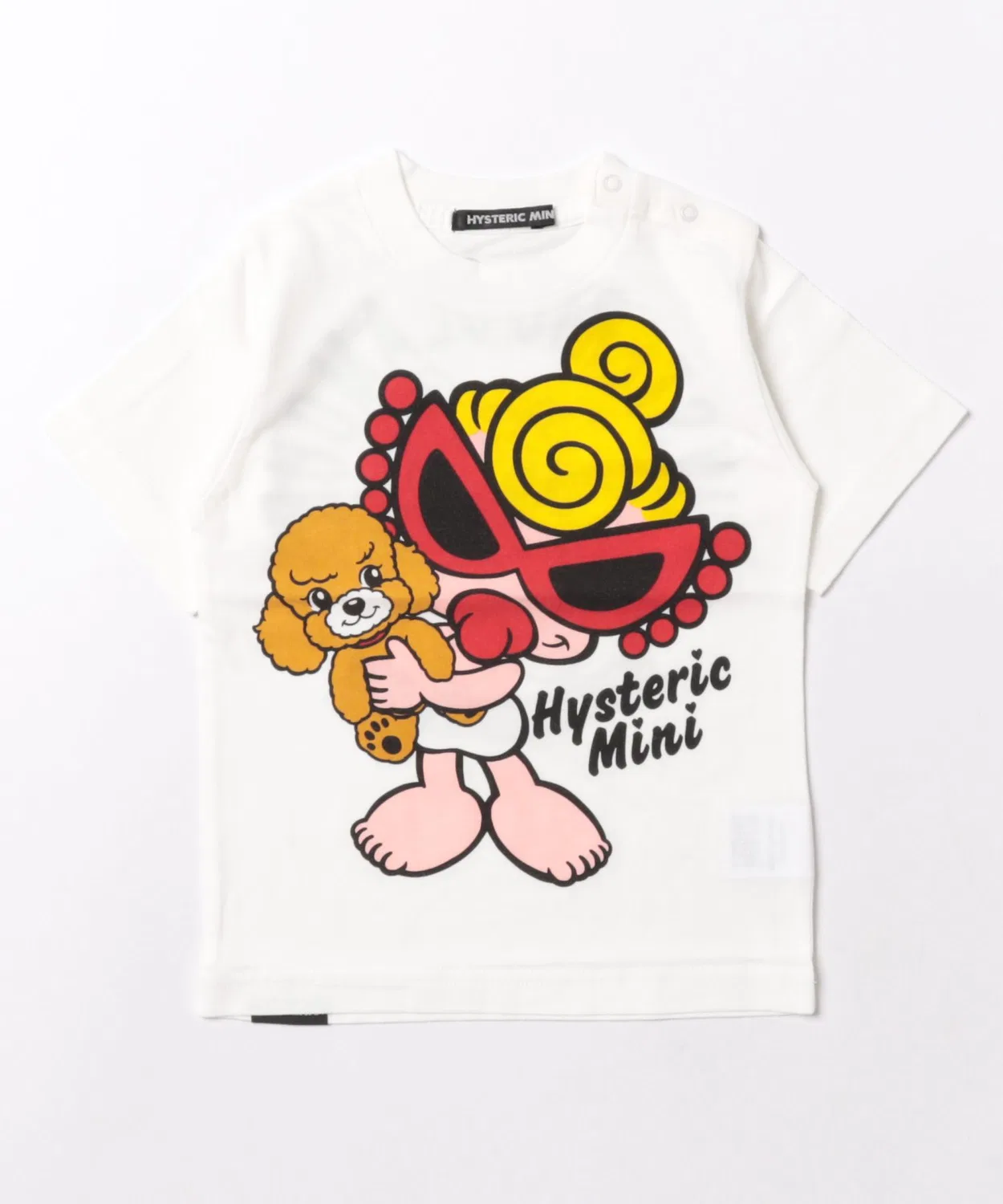 Детская футболка с коротким рукавом с принтом BIG LOVE TO SOFIA HYSTERIC MINI, White