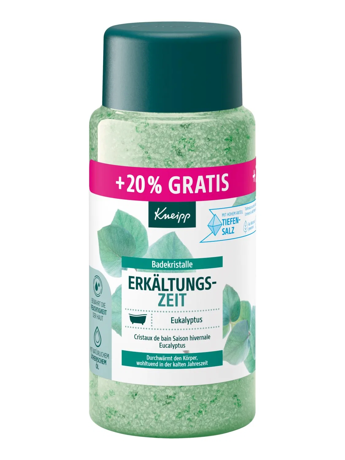 Соль для ванны Kneipp Cold Time с эвкалиптом и мятой, 720 г