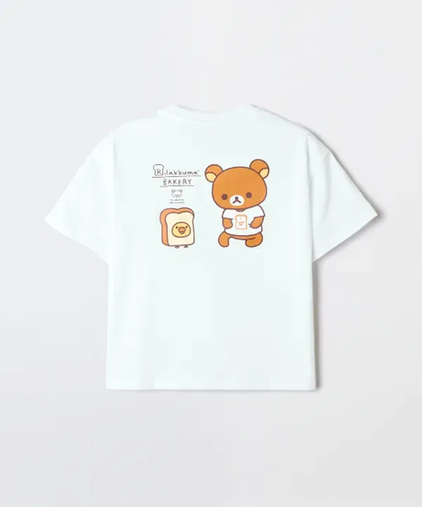 Футболка с коротким рукавом, Rilakkuma, Spao Kids, белый — фото 3