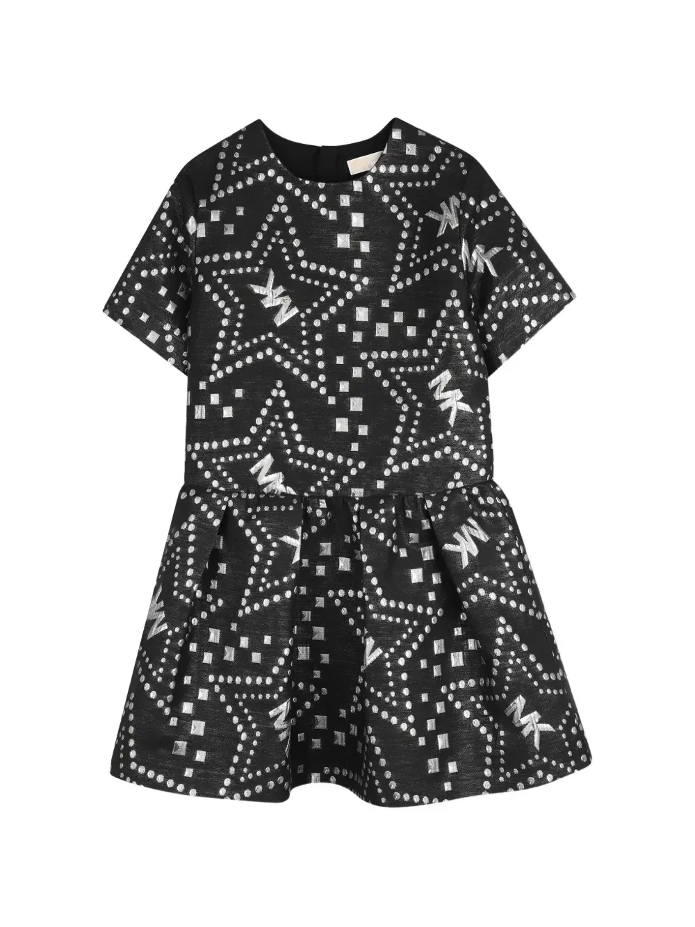 Платье с короткими рукавами и логотипом Michael Kors Kids, черный