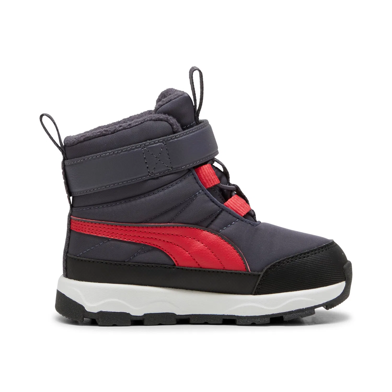 Детские зимние ботинки водонепроницаемые Evolve PUMA, Galactic Gray/Tart Cherry/Black — фото 3