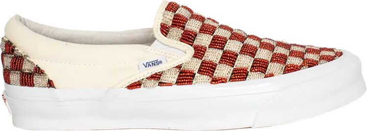 

Кеды Vans One Block Down x Classic Slip-On LX Dog Days - Bonfire, красный
