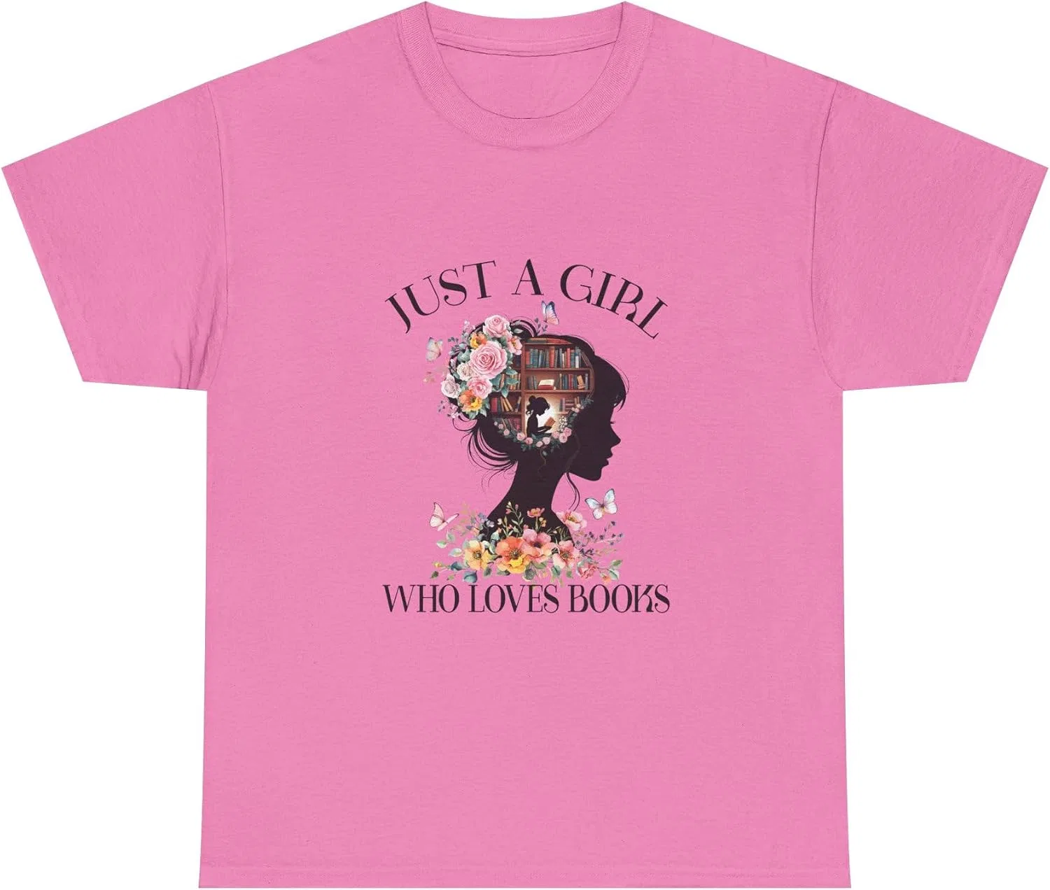 Мужская футболка с принтом Book Lover Unisex Tee, Azalea