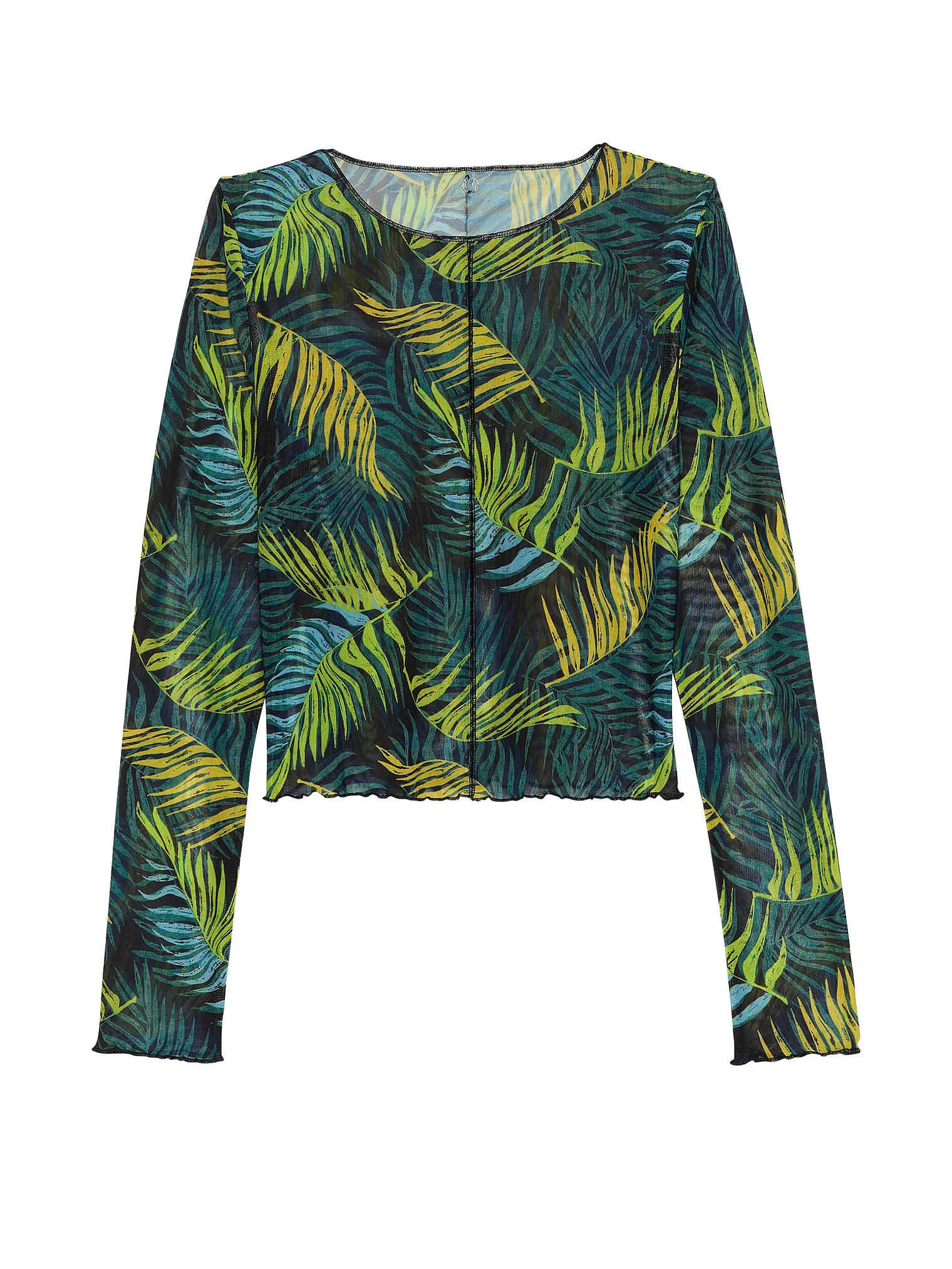 

Топ Victoria's Secret Swim Beachwear Mesh Long-Sleeve, зеленый