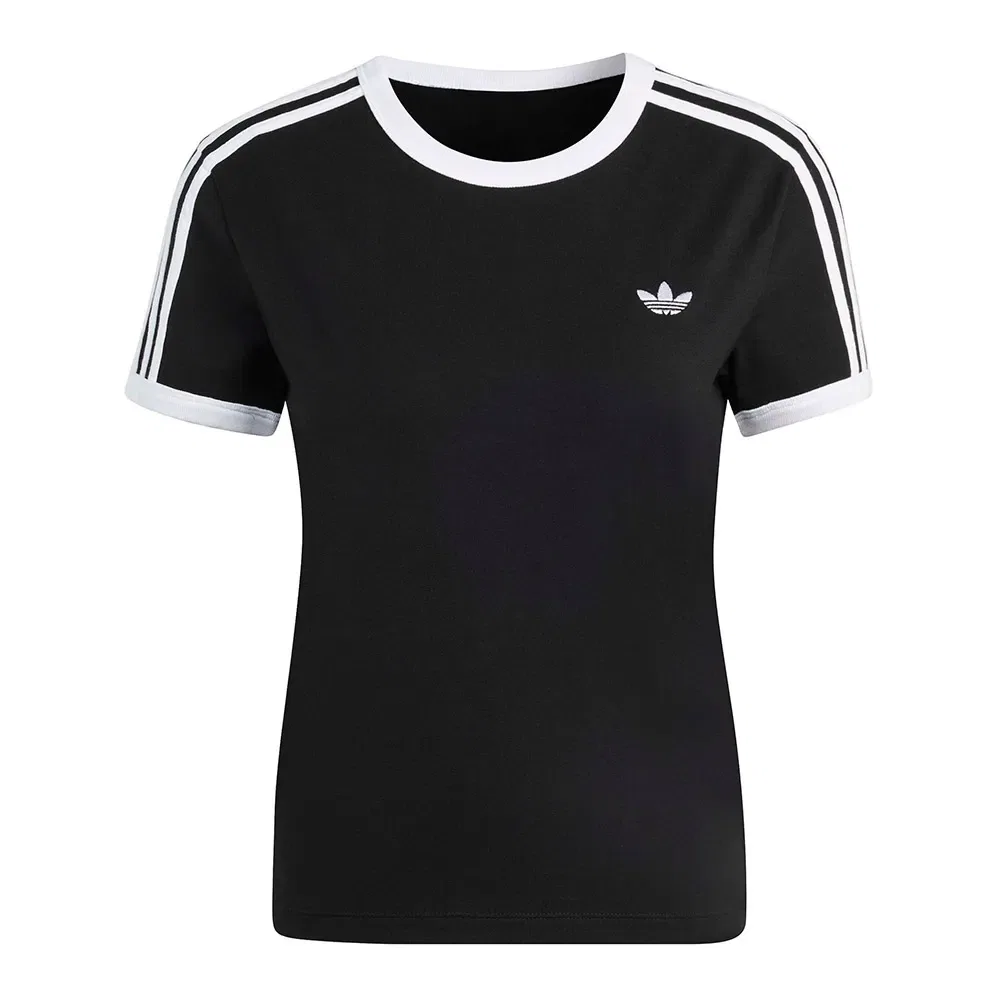 Футболка с коротким рукавом 3 Stripes Slim Adidas Originals, черный — фото 3