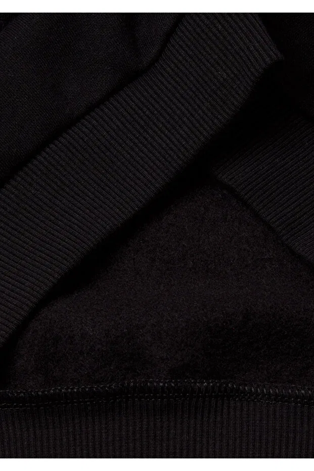 Детские свитшот для девочек с вышивкой United Colors Of Benetton, Black — фото 3