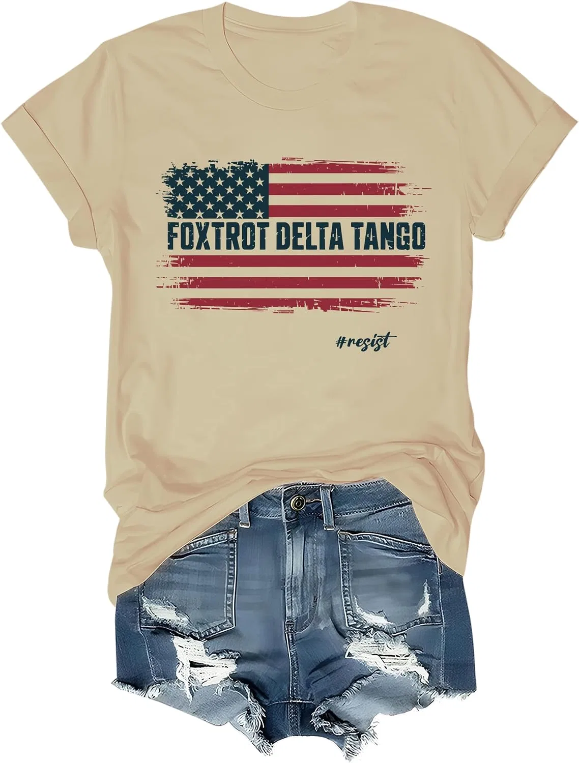 Женская футболка Foxtrot Delta Tango, Khika