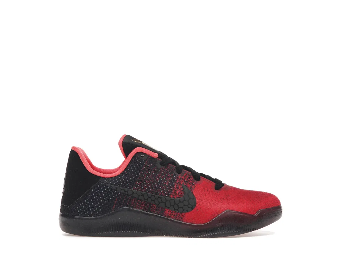 Детские кроссовки для баскетбола Nike Kobe 11, University Red/Metallic Gold-Black-Bright Crimson