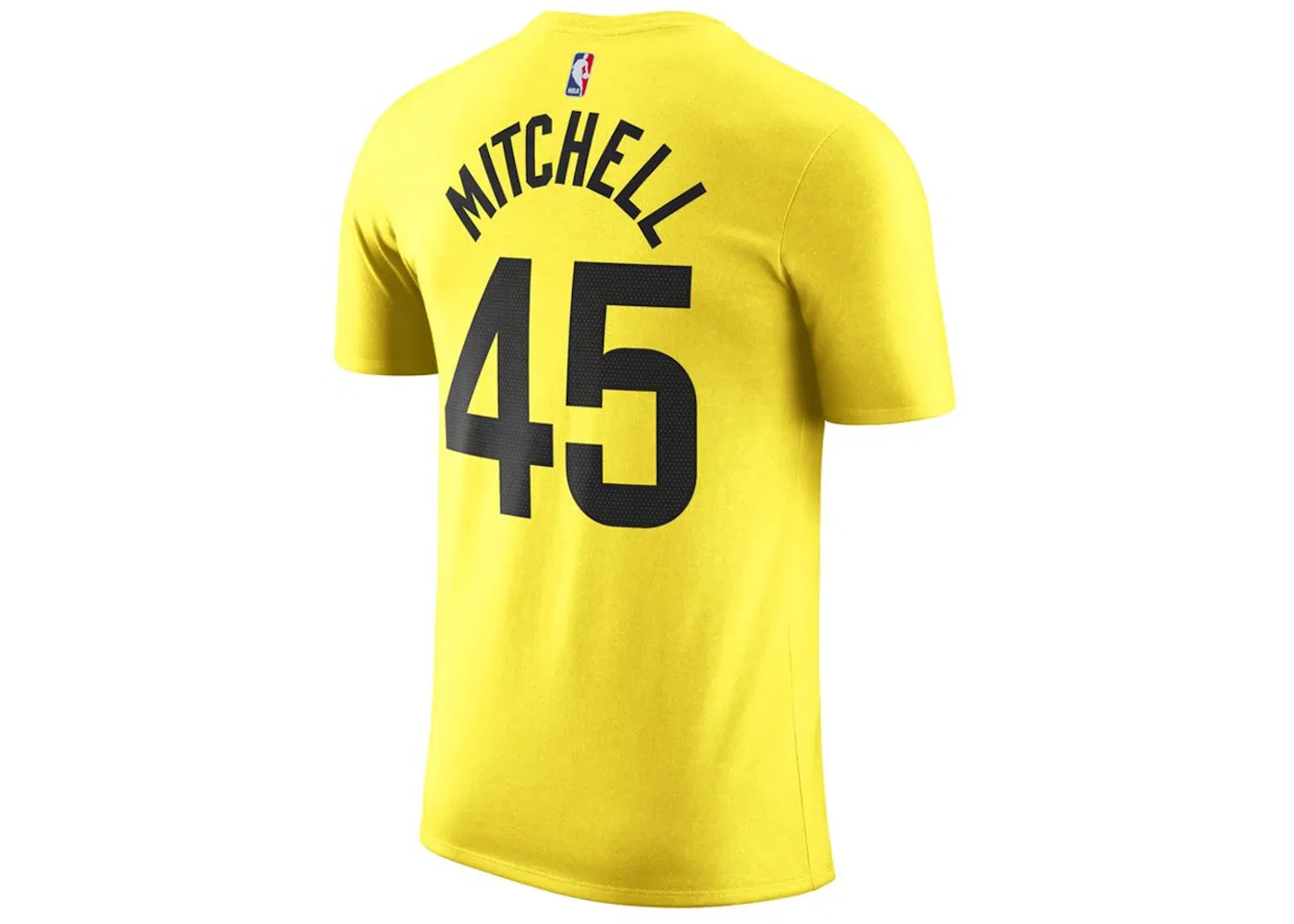 Мужская футболка с принтом Nike NBA Utah Jazz Donovan Mitchell T-shirt, Yellow/Black — фото 2