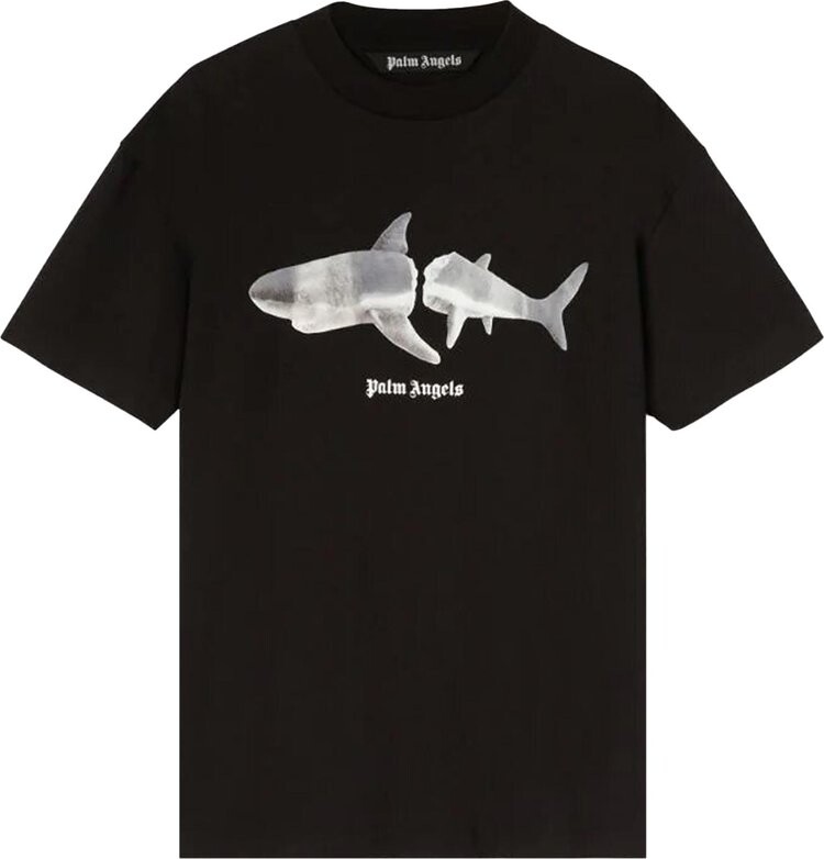 

Футболка Palm Angels Shark Classic Tee 'Black/White', черный